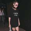 Cotton Casual Funny T Shirt For Lady