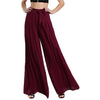 Self Tie Fold Pleated Palazzo Pants