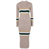 O-Neck Long Sleeve Street Wear Bodycon Sexy Mid-Calf Dress