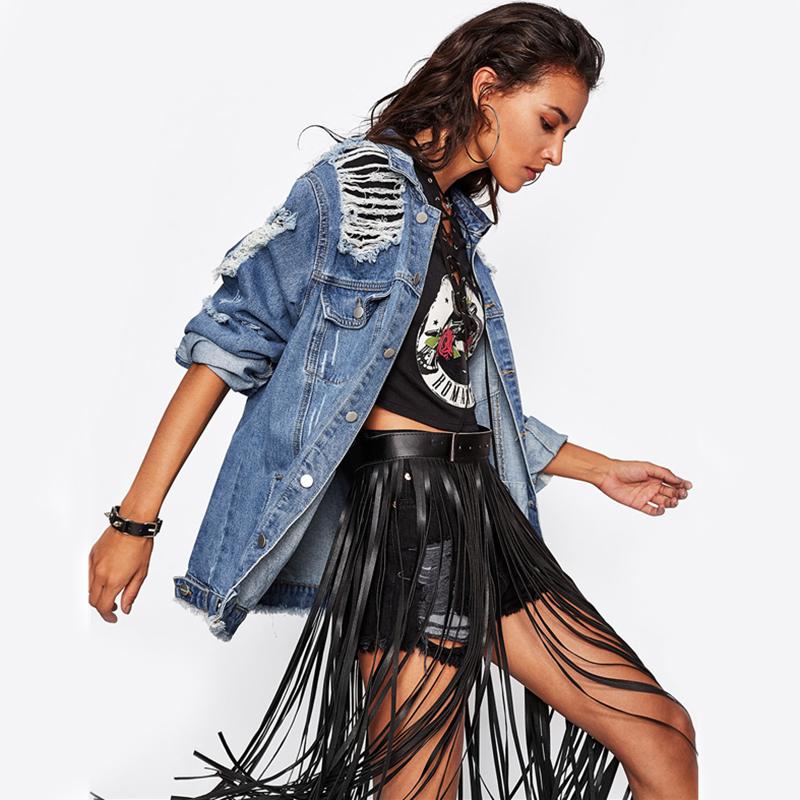 Destroyed Boyfriend Denim Jacket