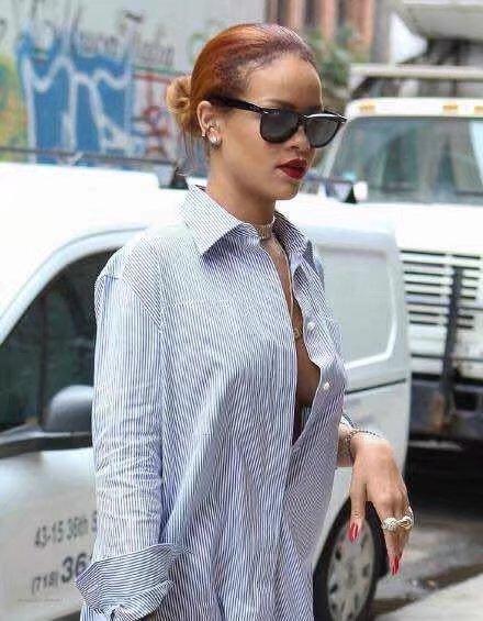 Pure Cotton Striped Long Shirt For Women