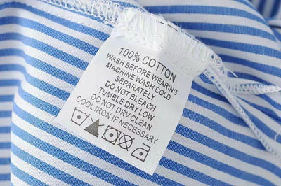 Pure Cotton Striped Long Shirt For Women