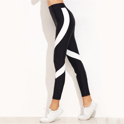Panel High Waist Stretchy Leggings