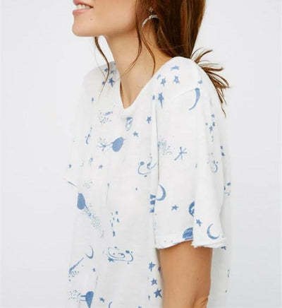 The Universe Of Stars Printing T-shirt Women