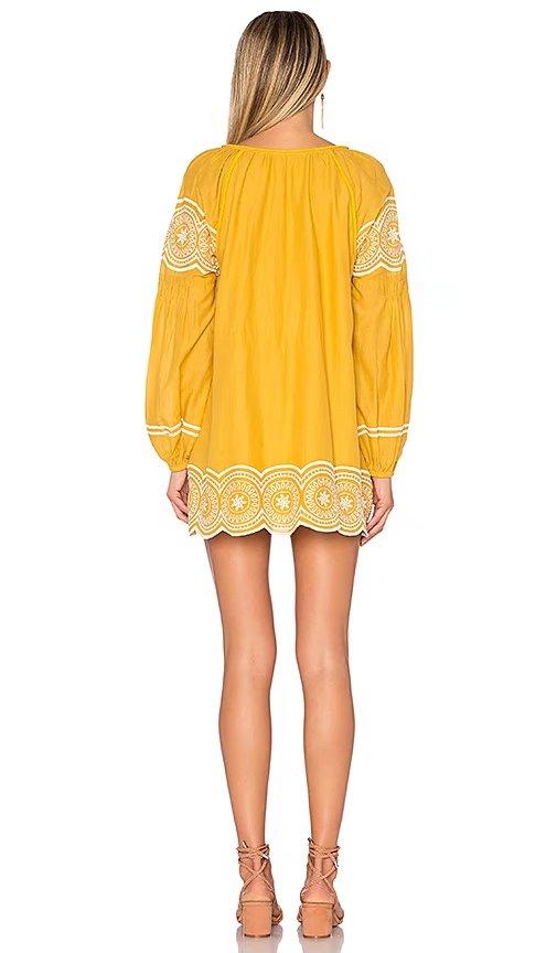 Vintage Bohemian Style Embroidery Casual Dress