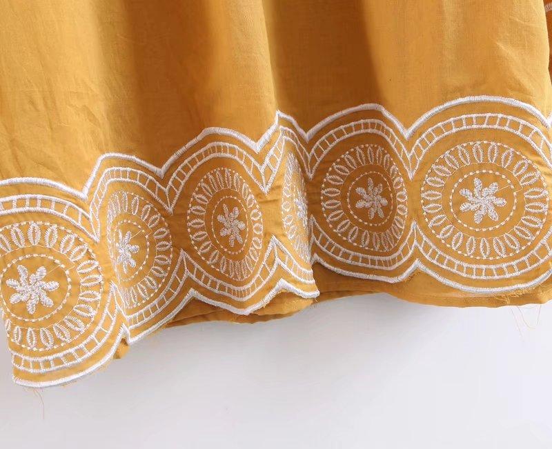 Vintage Bohemian Style Embroidery Casual Dress