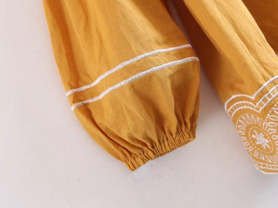 Vintage Bohemian Style Embroidery Casual Dress