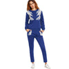 Angel Wings Print Tracksuit Two-piece Set