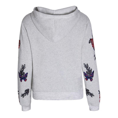Floral Print Women Hoodies Sweatshirt