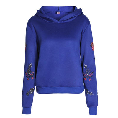 Floral Print Women Hoodies Sweatshirt