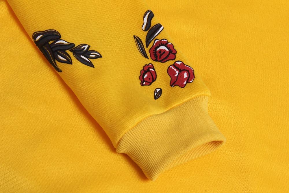 Floral Print Women Hoodies Sweatshirt