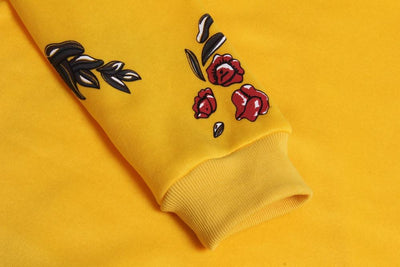 Floral Print Women Hoodies Sweatshirt