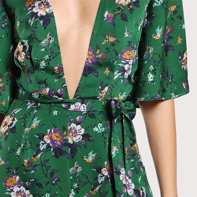 Sexy Jumpsuits Bell Sleeve for Women