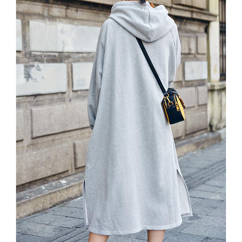 Women Long Zipper Front Sweatshirt