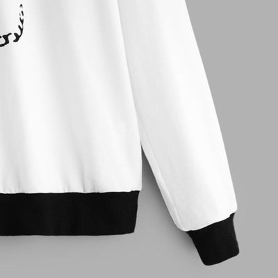 Cat Print Pullover Cute Women Sweatshirt