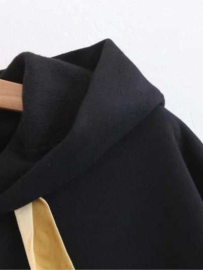 Flocking Thick Warm Drop-shoulder Pullover