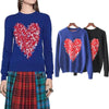 Love Jacquard Butterfly Women Pullovers