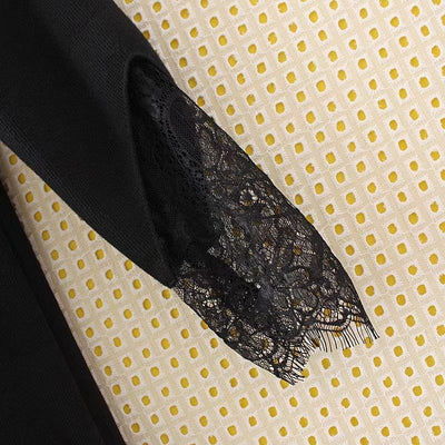 Lace Decoration O-neck Ladies Long Sleeve Sweatshirt