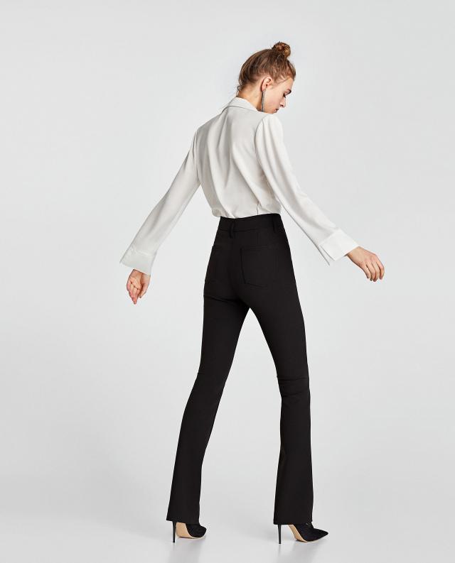 Long Sleeve Sexy Deep V-neck Solid Color Tops