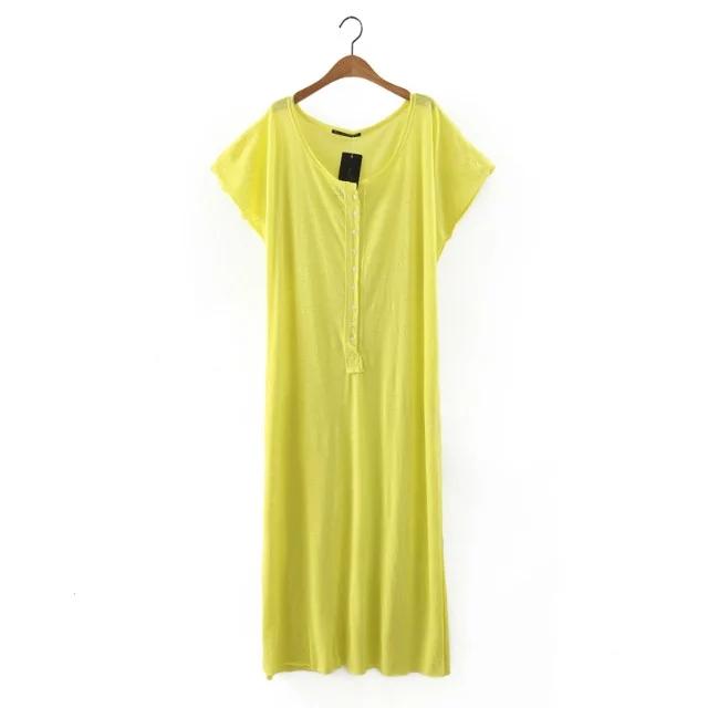Wind Couture Fashion Pure Color Wind Beach Dress