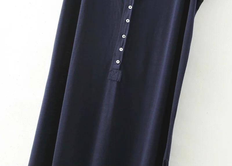 Wind Couture Fashion Pure Color Wind Beach Dress