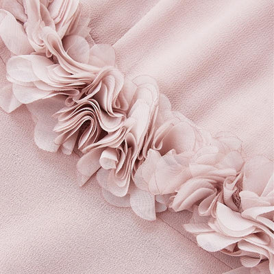 Spring Autumn Flounce Long Sleeve A Line Maxi Dress