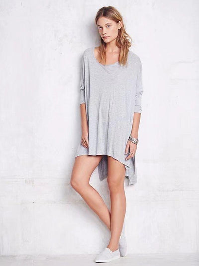 Split Ends Loose Sexy Mini Dress