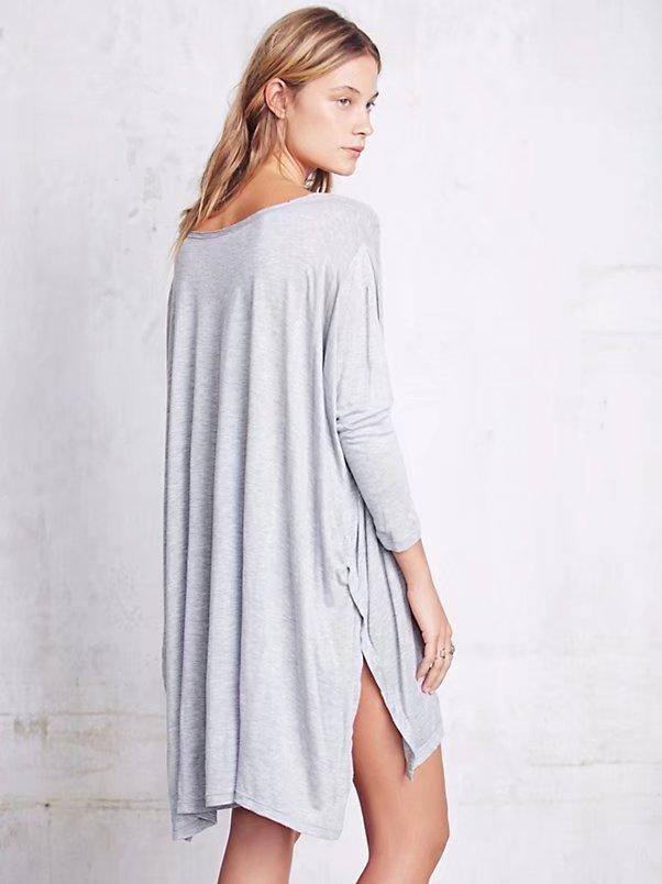 Split Ends Loose Sexy Mini Dress